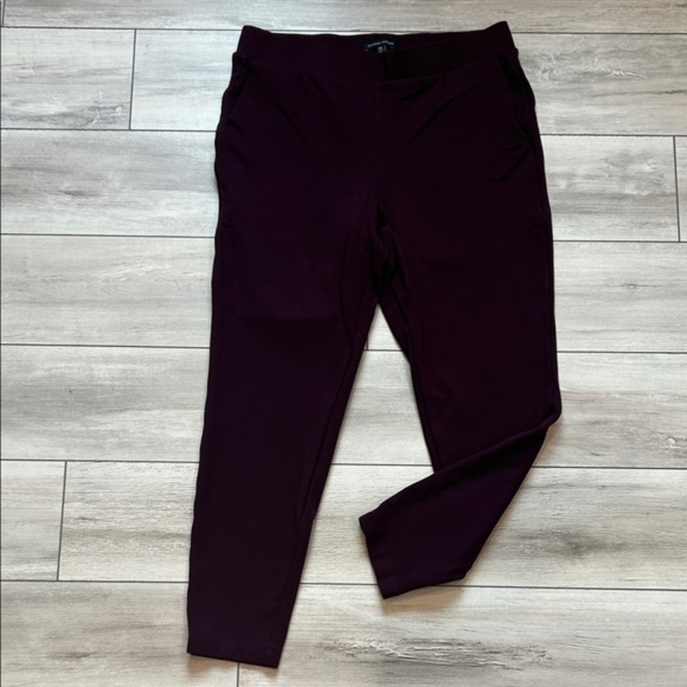 Universal Standard burgundy color pull on elastic waist pants size XS